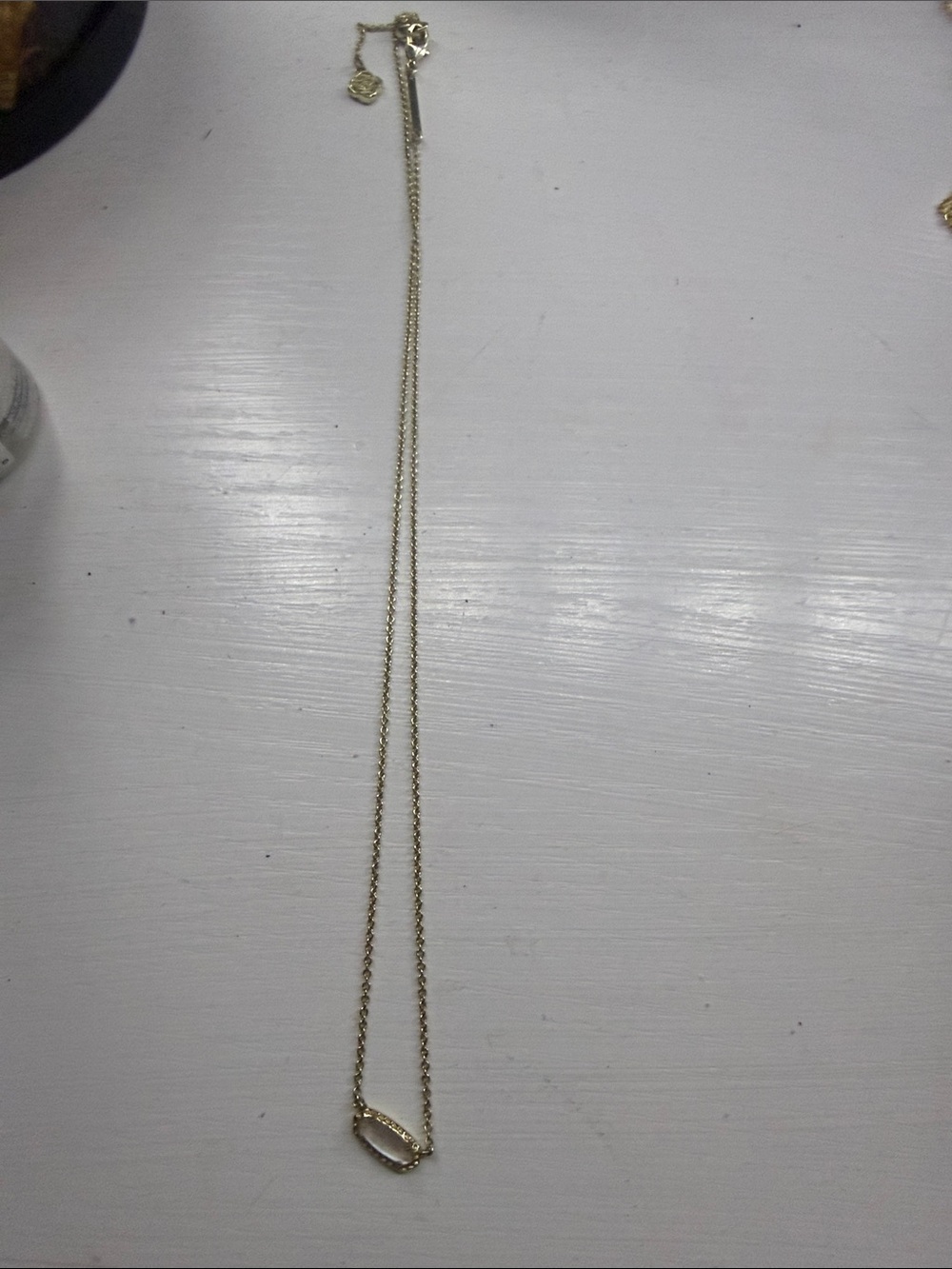 Kendra Scott Gold Oval Link Pendant Necklace